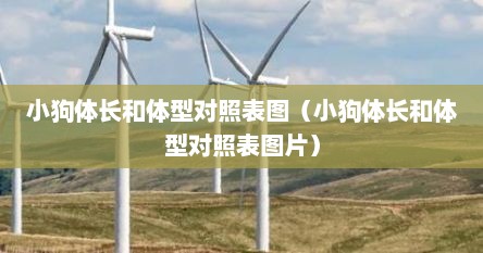 小狗体长和体型对照表图（小狗体长和体型对照表图片）