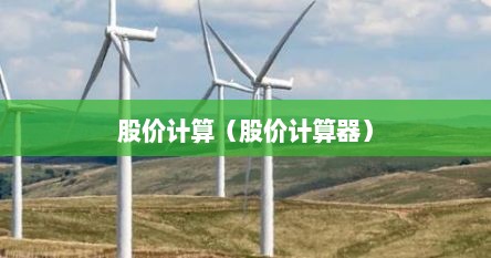 股价计算（股价计算器）