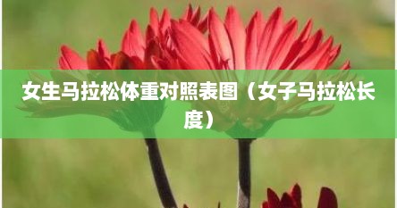 女生马拉松体重对照表图（女子马拉松长度）