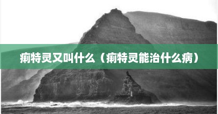 痢特灵又叫什么（痢特灵能治什么病）