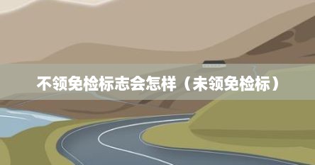 不领免检标志会怎样（未领免检标）