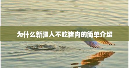 为什么新疆人不吃猪肉的简单介绍