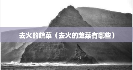 去火的蔬菜（去火的蔬菜有哪些）