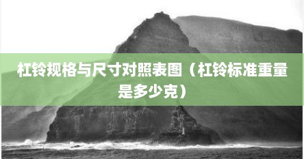 杠铃规格与尺寸对照表图（杠铃标准重量是多少克）