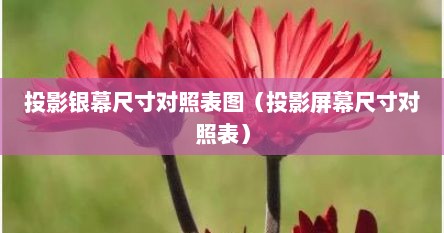 投影银幕尺寸对照表图（投影屏幕尺寸对照表）