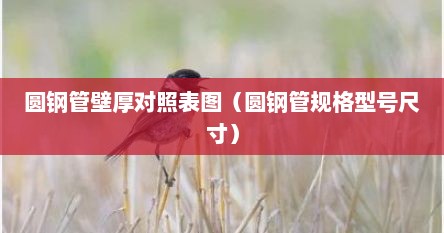 圆钢管壁厚对照表图（圆钢管规格型号尺寸）