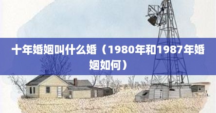 十年婚姻叫什么婚（1980年和1987年婚姻如何）