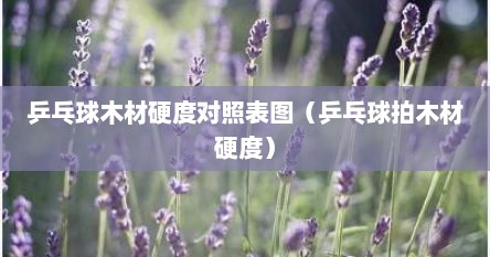 乒乓球木材硬度对照表图（乒乓球拍木材硬度）