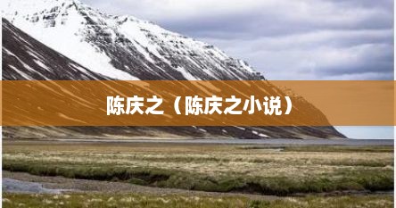 陈庆之（陈庆之小说）