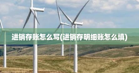 进销存账怎么写(进销存明细账怎么填)