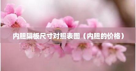 内胆隔板尺寸对照表图（内胆的价格）