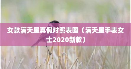 女款满天星真假对照表图（满天星手表女士2020新款）