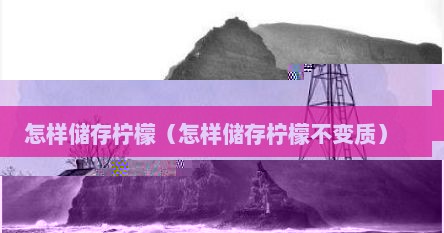 怎样储存柠檬（怎样储存柠檬不变质）
