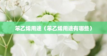 苯乙烯用途（苯乙烯用途有哪些）