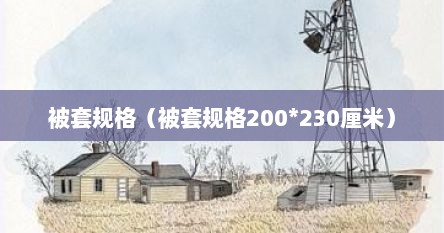 被套规格（被套规格200*230厘米）