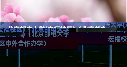 北京邮电大学(宏福校区)（北京邮电大学宏福校区中外合作办学）