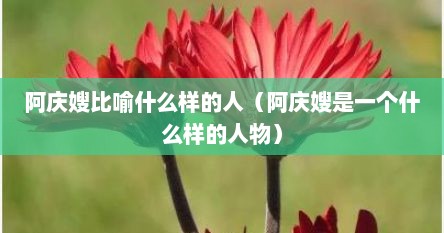 阿庆嫂比喻什么样的人（阿庆嫂是一个什么样的人物）