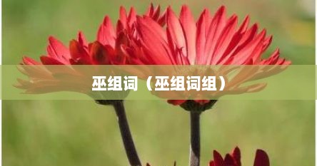巫组词（巫组词组）