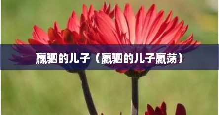 赢驷的儿子（赢驷的儿子赢荡）