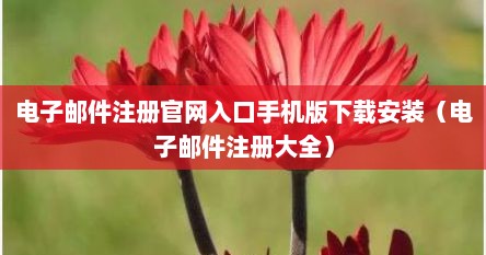 电子邮件注册官网入口手机版下载安装(电子邮件注册大全) 电子邮件注册官网入口手机版下载安装(电子邮件注册大全)