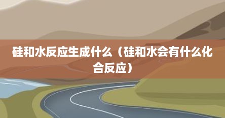 硅和水反应生成什么（硅和水会有什么化合反应）