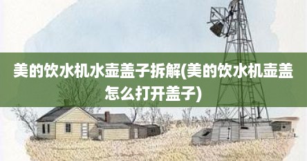美的饮水机水壶盖子拆解(美的饮水机壶盖怎么打开盖子)