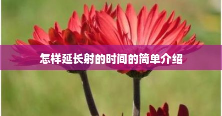 怎样延长射的时间的简单介绍