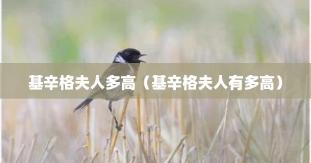 基辛格夫人多高（基辛格夫人有多高）