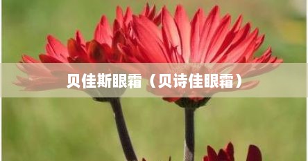 贝佳斯眼霜（贝诗佳眼霜）