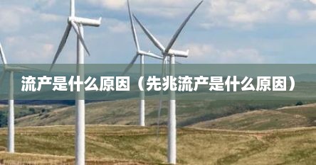 流产是什么原因（先兆流产是什么原因）