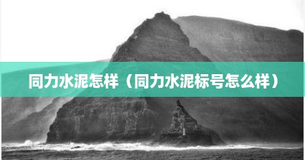 同力水泥怎样（同力水泥标号怎么样）