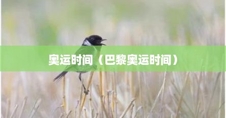 巴黎奥运会北京时间（巴黎奥运会什么时候结束）