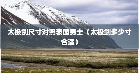 太极剑尺寸对照表图男士（太极剑多少寸合适）