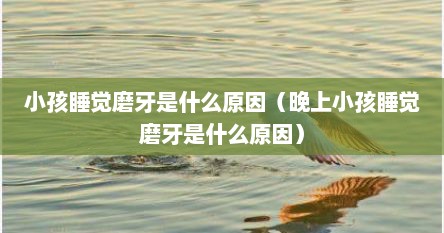小孩睡觉磨牙是什么原因（晚上小孩睡觉磨牙是什么原因）