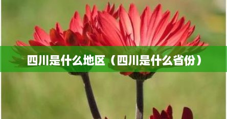 四川是什么地区（四川是什么省份）