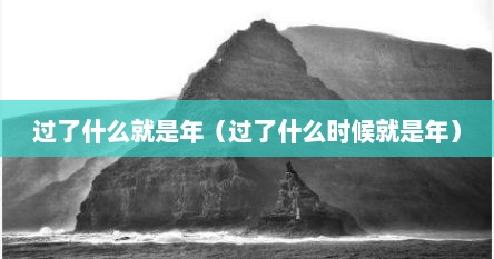 过了什么就是年（过了什么时候就是年）