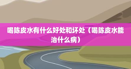 喝陈皮水有什么好处和坏处（喝陈皮水能治什么病）