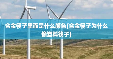合金筷子里面是什么颜色(合金筷子为什么像塑料筷子)