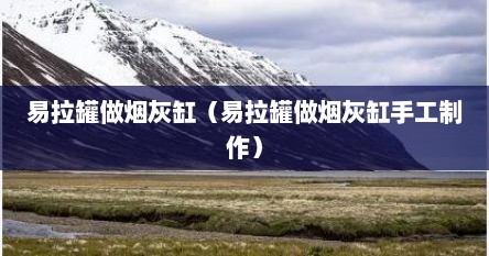 易拉罐做烟灰缸（易拉罐做烟灰缸手工制作）