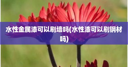 水性金属漆可以刷墙吗(水性漆可以刷钢材吗)