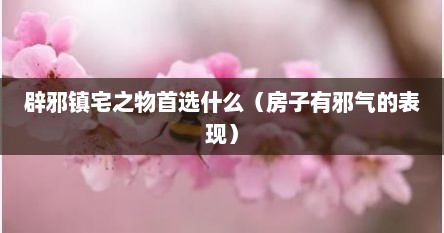 辟邪镇宅之物首选什么（房子有邪气的表现）