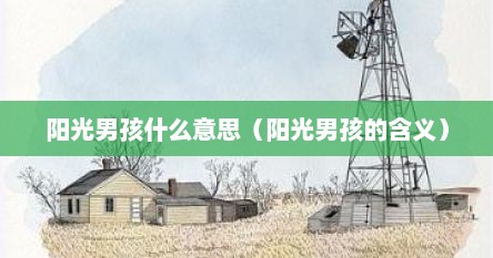 阳光男孩什么意思（阳光男孩的含义）