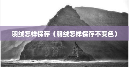 羽绒怎样保存（羽绒怎样保存不变色）