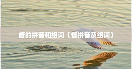 督的拼音和组词（督拼音及组词）