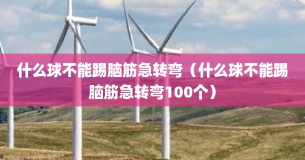 什么球不能踢脑筋急转弯（什么球不能踢脑筋急转弯100个）