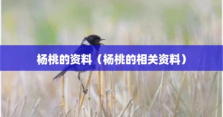 杨桃的资料（杨桃的相关资料）