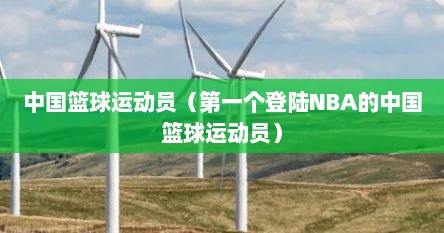 中国篮球运动员（第一个登陆NBA的中国篮球运动员）