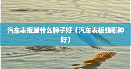汽车表板蜡什么牌子好（汽车表板蜡哪种好）