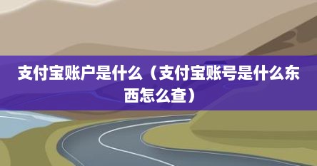 支付宝账户是什么（支付宝账号是什么东西怎么查）