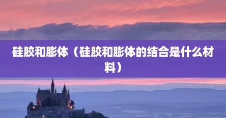 硅胶和膨体（硅胶和膨体的结合是什么材料）
